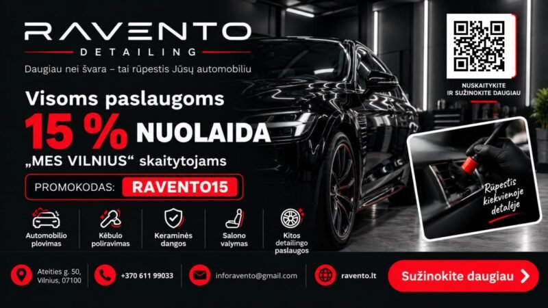 RAVENTO – profesionali automobilių detailingo studija Vilniuje